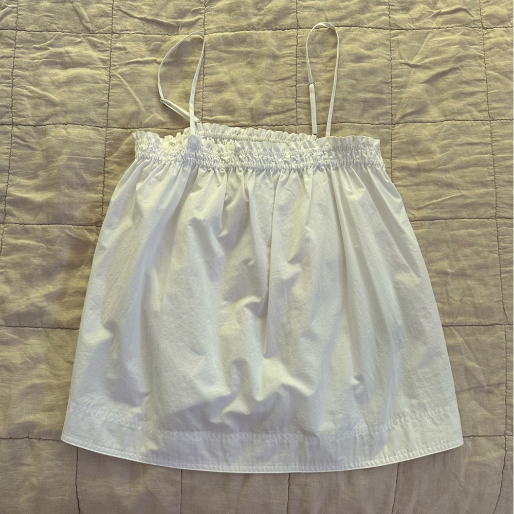 Banana Republic White Poplin Top